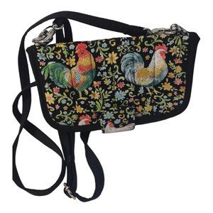 Handmade Crossbody Chicken Design Multicolored Purse Or Clutch Bohemian Retro